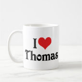 Ich liebe Thomas Kaffeetasse (Links)