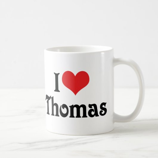 Ich liebe Thomas Kaffeetasse (Rechts)