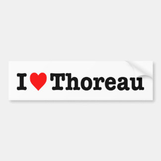 "ICH LIEBE THOREAU " AUTOAUFKLEBER