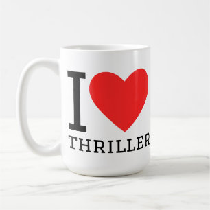 Ich liebe Thriller Kaffeetasse