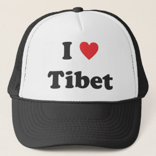 "Ich Liebe Tibet" Hut Truckerkappe