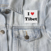 "Ich Liebe Tibet" Knopf Button (Beispiel)