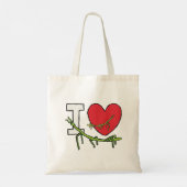 Ich Liebe-Tick-Bugs Tragetasche (Rückseite)