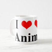 Ich Liebe Tiere! Kaffeetasse (Vorderseite Links)