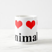 Ich Liebe Tiere! Kaffeetasse (Mittel)