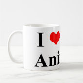 Ich Liebe Tiere! Kaffeetasse (Links)