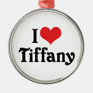 Ich liebe Tiffany Silbernes Ornament