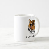 Ich liebe Tiger! Kaffeetasse (VorderseiteRechts)