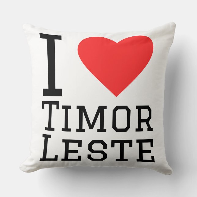 Ich liebe Timor-Leste Kissen (Vorderseite)