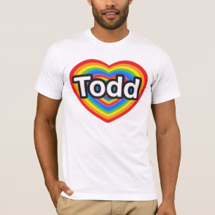Ich Liebe Todd. Ich Liebe dich Todd. Herz T-Shirt