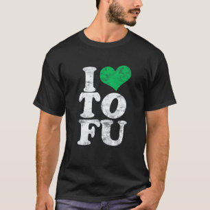 Ich liebe Tofu Vegetarier Ich Herz Tofu Vegan Li T-Shirt