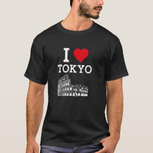 Ich liebe Tokyo Funny Colosseum Gag Witz Streich H T-Shirt