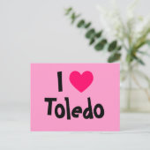 Ich liebe Toledo Postkarte (Stehend Vorderseite)