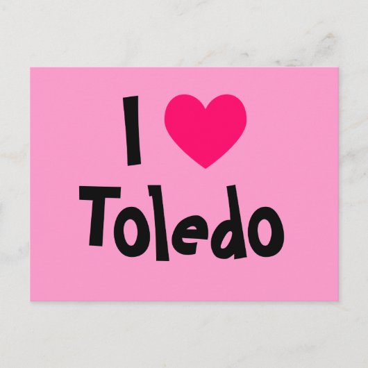 Ich liebe Toledo Postkarte (Vorderseite)