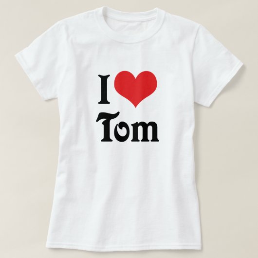 Ich Liebe Tom T-Shirt (Design vorne)