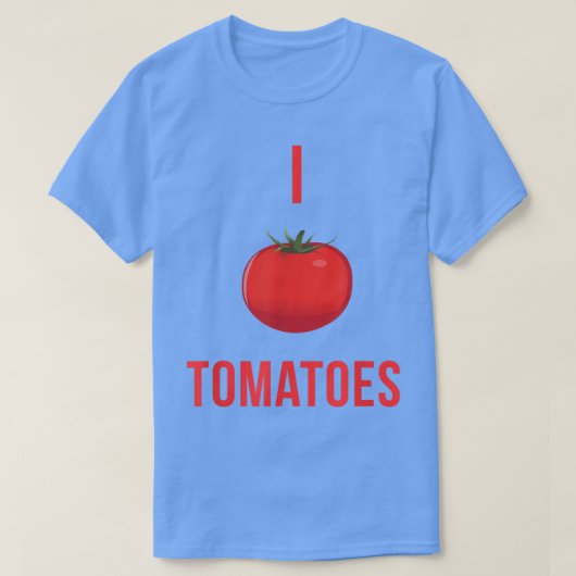 Ich Liebe Tomaten/Paradeiser-Gemüse T-Shirt (Design vorne)
