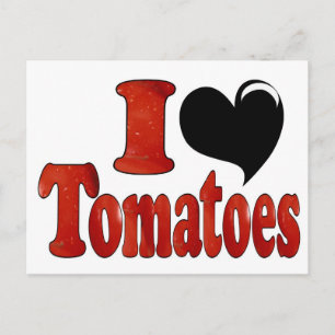 Ich liebe Tomaten Postkarte