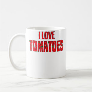 Ich liebe Tomaten-Shirt - Gartnershirt Kaffeetasse