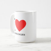 Ich liebe transgender kaffeetasse (Vorderseite Links)