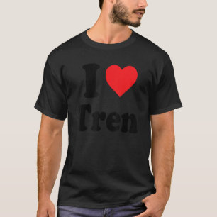 Ich liebe Tren Distressed Retro Vintage Design T-Shirt