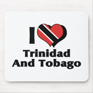 Ich liebe Trinidad und Tobago-Flagge Mousepad