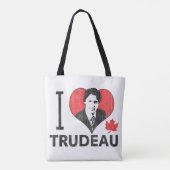 Ich liebe Trudeau Tasche (Rückseite)