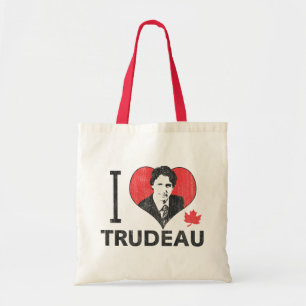 Ich liebe Trudeau Tragetasche