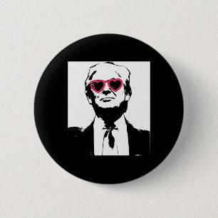 Ich liebe Trump Rosa Herz Sungles Punk Rock Rave U Button