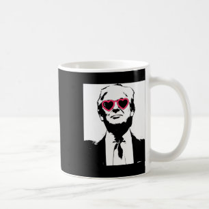 Ich liebe Trump Rosa Herz Sungles Punk Rock Rave U Kaffeetasse