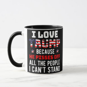 Ich Liebe Trump, weil er von den Leuten, die ich k Tasse