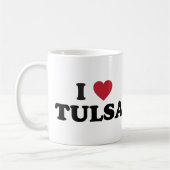 Ich liebe Tulsa Oklahoma Kaffeetasse (Links)