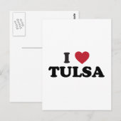 Ich liebe Tulsa Oklahoma Postkarte (Vorne/Hinten)