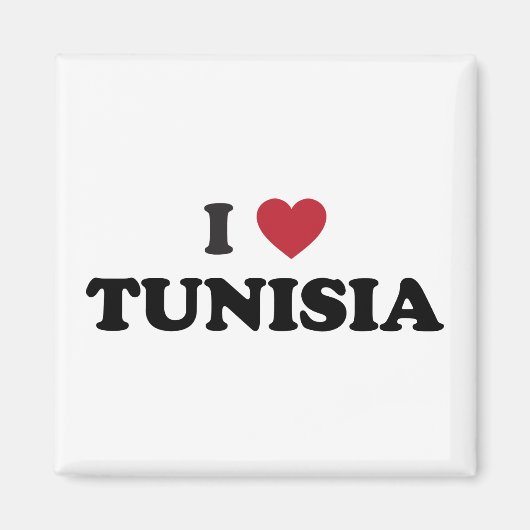 Ich liebe Tunesien Magnet (Vorne)