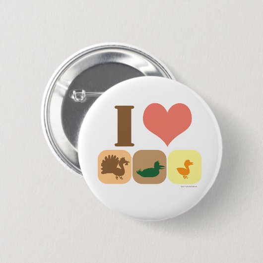 Ich Liebe Turducken! Button (Vorne & Hinten)