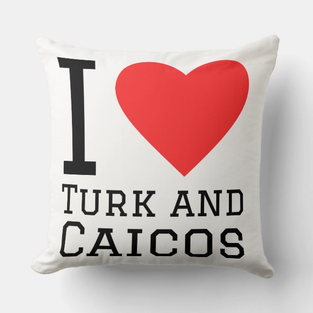 Ich liebe Turk und Caicos  Kissen (Vorderseite)