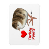 Ich Liebe Türkei Poults! Magnet (Vertikal)