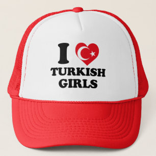 Ich liebe türkische Mädchen Truckerkappe