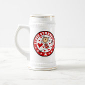 Ich liebe Turnen Bierglas (Links)