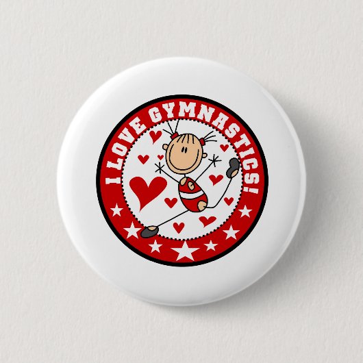 Ich liebe Turnen Button (Vorderseite)