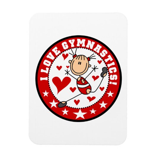 Ich liebe Turnen Magnet (Vertikal)