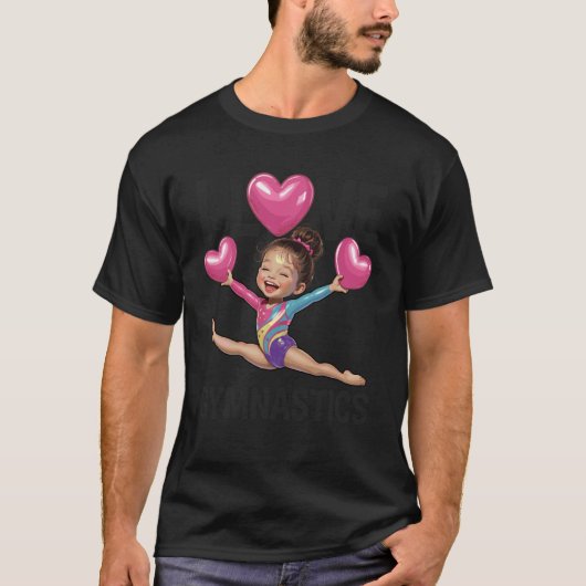 Ich liebe Turnen-Turnerinnen Lustiges Tee (Vorderseite)