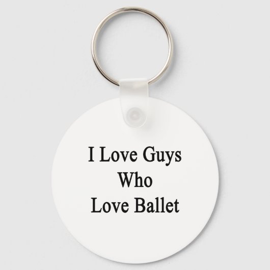 Ich Liebe Typ, die Ballett Liebe Schlüsselanhänger (Vorderseite)