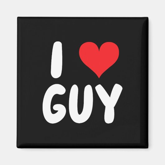 Ich liebe Typ - Herz - Name Magnet (Vorne)