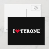 ICH LIEBE TYRONE POSTKARTE (Vorne/Hinten)