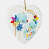 Ich Liebe U Mama Keramikornament (Rechts)