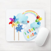 Ich Liebe U Mama Mousepad (Mit Mouse)