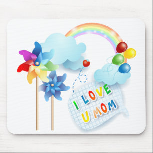 Ich Liebe U Mama Mousepad