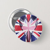 Ich liebe UK Button (Vorne & Hinten)