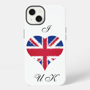 Ich liebe UK Grunge britische Flagge iPhone 13 Hülle