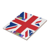 Ich liebe UK-Kunstprint Fliese (Seite)
